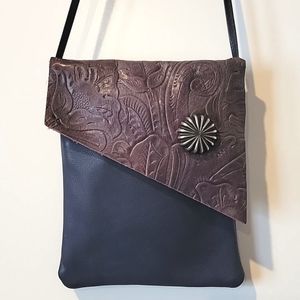 🍃 Breezy Mountain Leather women shoulder bag